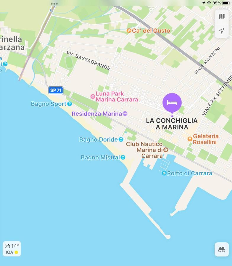 Апартаменты La Conchiglia A Marina Марина-ди-Каррара Экстерьер фото